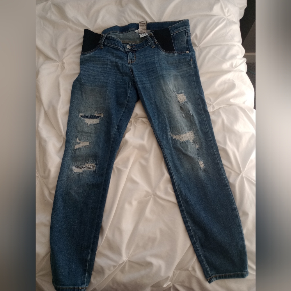 Liz Lange maternity ankle skinny jeans